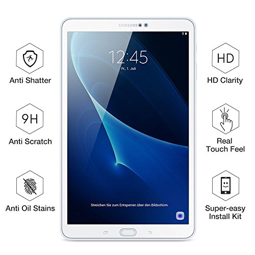 2 X Samsung Galaxy Tab A 10.1 Schutzfolie, ESR® Tempered Glas Folie Panzerglas Displayschutz Folie für Samsung Galaxy Tab A 10.1 2016 T580/T580N - 2