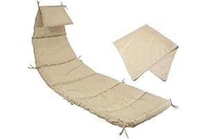 BAITANG Coussin et parapluie de rechange en tissu pour chaise longue – Améliorez votre chaise hamac suspendue, chaise longue et chaise avec des accessoires résistants et élégants pour améliorer votre