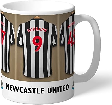 Newcastle United FC Dressing Room Personalised Mug Football Gift