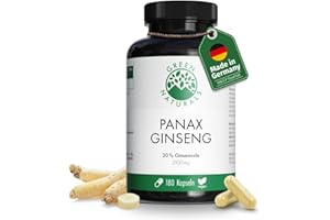 ‎GREEN NATURALS Panax Ginseng - Hochdosiert: 2100mg Koreanischer Panax Ginseng Extrakt mit 20% Ginsenoide pro Tagesdosis - Panax Ginseng C.A. Meyer - 2 Monate Vorrat - Green Naturals®