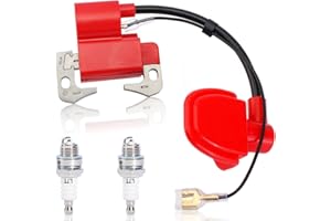 SOAJEE Ignition Coil Spark Plug for 2-Stroke 33cc 43cc 47cc 49cc 50cc Mini Moto Pit Dirt Pocket Bike Chopper Scooter Quad ATV Go Kart MTA2 MTA1 Coolster QG-50 Minimoto Minibike