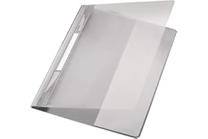 Esselte Leitz Hefter Exquisit, A4, Überbreite, PVC, grau