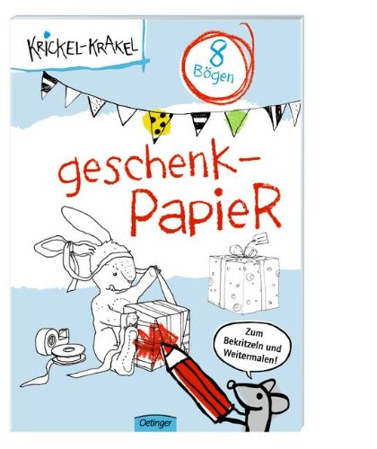 Preisvergleich Produktbild Krickel-Krakel Geschenkpapierbuch