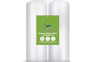 ‎VACYAYA VacYaYa 2 Folienrollen 28x1500cm Vakuumierrollen für Lebensmittel,BPA-Frei Vakuumierbeutel Sous Vide Beutel Folien für Vakuumierer und Folienschweißgeräte Geeignet