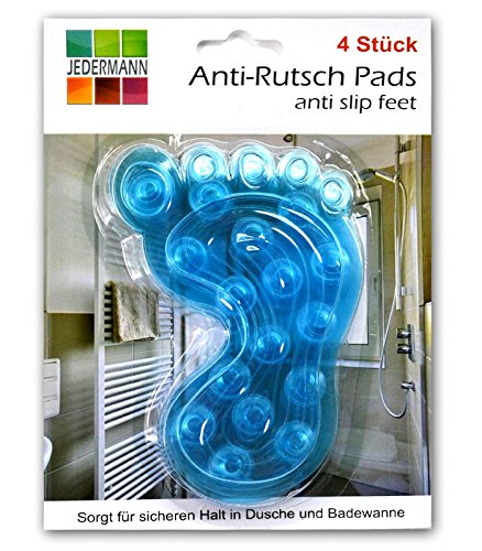4x Antirutsch Einlag für Badewann / Dusche | Duschmatte | Wanneneinlage