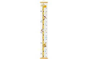Outivity Baby Height Growth Chart Wall Hanging Measuring Ruler for Kids, Removable Canvas and Wood Wall Ruler for Bedroom Nursery Wall Decoration