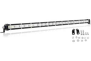 AUXTINGS 25 Pollici 120W Ultra sottile fila singola LED Light Bar Spot Flood Beam per fuoristrada Ranger ATV UTV SUV
