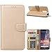 Produktbild Ntech Nokia 3.2 Portemonnee Hoesje/Book Case - Goud