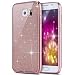 Produktbild Galaxy S6 Hülle,Samsung S6 Hülle,Leeook Luxury Schön Elegant Kreative Rose Gold Rosa Pink TPU Bumper Case Soft Silikon Gel Schutzhülle Shinning Glitzer Bling Weich TPU Schutzhülle Handy Tasche Silicone Rückseite Hülle Handytasche Etui Cover für Samsung Galaxy S6 + 1 x Schwarz Eingabestift