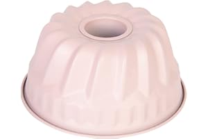 ‎WENCO wenco Mini-Gugelhupfform, 18 cm Durchmesser, ideal für kleine Kuchen, hochwertige Antihaftbeschichtung, aus robustem Stahl, gleichmäßige Wärmeverteilung, in stilvollem Rosa, leicht zu reinigen