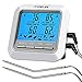 Produktbild Grillthermometer TOPELEK Bratenthermometer Fleischthermometer 2 Sonden Haushaltsthermometer Temperatur Voreinstellung, Countdown Timer, Instant Read-Out, Magnetische Montagedesign für Küche, Grill.