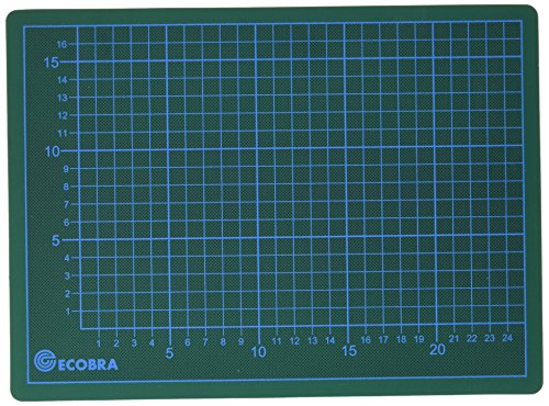 Ecobra 22903082 - Base de corte con plantilla (30x22 cm), verde