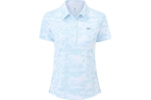 AjezMax Polo Donna Manica Corta Poloshirt Golf Camicia Lavoro Sportiva Estate Top