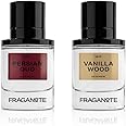 Fraganote Persian Oud & Vanilla Wood Perfume Combo (50ml Each) | Unisex Fragrance Set For Gifting | Long-Lasting, Exotic Oud & Warm Vanilla Wood Scents | Ideal For Diwali Gifts & Special Occasions