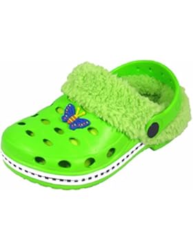 Sleedy® Kinder Winterclogs Gr.18-35 Clogs gefüttert EVA-Clog Hausschuhe