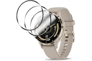 Wookfiss Schutzfolie für Garmin Venu 3S Panzerfolie, [3 Stück] Soft HD Klare Glas Displayschutz, 3D Vollständige Abdeckung [Anti-Kratzen] [Blasenfrei] TPU Weich Folie