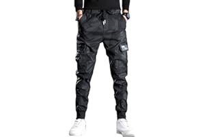 Tomwell Jogging Hommes Pantalon Cargo Homme Survêtement Slim Fit Pantalon de Sport Jogger Camouflage Workwear Mode Pantalon Travail de Loisirs Casual Workout avec Poches