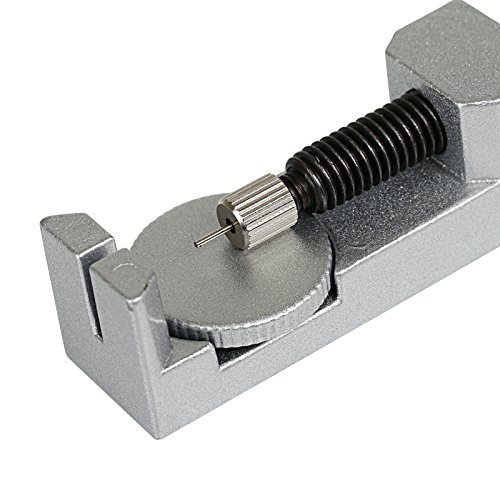 LIHAO Uhrmacherwerkzeug Stiftausdrücker mit Ersatzstifte Kettenbolzen Remover Uhrenarmband Reparatur Werkzeug - 4