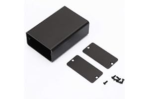 JEANOKO 23 * 44 * 65 mm matowy czarny aluminiowy pudełko trwałe typ dzielony aluminiowa obudowa chłodzenie DIY elektroniczna obudowa projektowa obudowa elektroniczna płyta obwodu