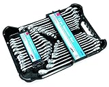 Hilka 16213203 AF/Metric Combination Spanner Set, Set of 32 Pieces