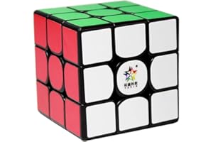 OJIN Yuxin Little Magic Cube Magique 3x3x3 Vitesse Cube Lisse Twist Puzzle teasers Cube(Noir)