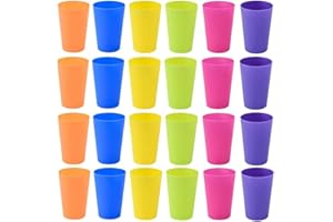 lepetitmitron lot de 50 gobelets réutilisables en polypropylène - 30cl - Multicouleur (Lot de 50)