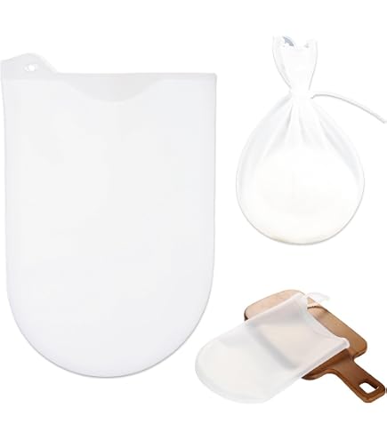 Sacca Impasto Silicone - 2 Pezzi Grande E Piccolo Senza BPA Per Cucina Busta Silicone Per Impastare - 8