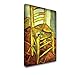 Produktbild "Vincent S Chair With Pipe" by Van Gogh, Kunstdrucke Leinwandbild Bild Malerei Wandbilder Canvas. Größe 16'' x 22'' - 40.5 x 56cm.