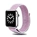 Produktbild BEWISH Nylon Armband Replacement für iWatch Apple Watch Series 3/2/1, Nike+, Edition 42mm Armband Gewobenes Sport Armbänder Schlaufe Uhrband Armreif Uhrenarmband Klettverschluss Verstellbar Handgelenk
