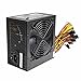 Price comparison product image Black 500W ATX PC Power Supply PSU With 12CM Quiet Fan And 3 x SATA / 24-PIN / 4-PIN 12V / 2 x MOLEX / 1 x Floppy