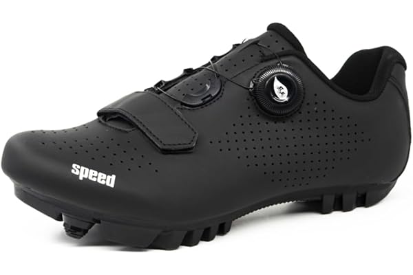 Hixingo Chaussures de Cyclisme pour Hommes, Femmes, Chaussures D'équitation sur Montagne, Crampons Respirantes Semelle Dure Chaussures de Vélo