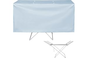 JUSJUBR Heated Clothes Airer Drying Cover, Electric Heated Folding Clothes Dryer Airer Cover, Laundry Dryer Cover Indoor, Drying Rack Cover(Grey,146X53X74cm)