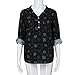 Produktbild Blusen Damen Langarmshirt Frauen V-Ausschnitt Blusenshirt Dot Crop Tops Hemd Casual Langarm Bluse Sexy Transparent Shirt Oberteile Sweatshirt,ABsoar