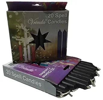 Black Chime Candle 20 pack