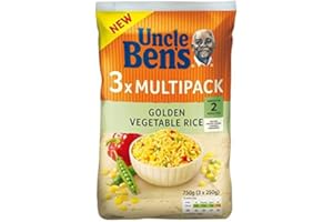 Uncle Ben's Multipack Golden Vegetable Rice 3 x 250g