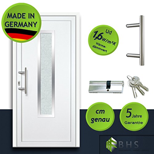 Preisvergleich Produktbild individuelle Haustür (nach Maß, glatt, NEU, PVC, weiß, alles inklusive)