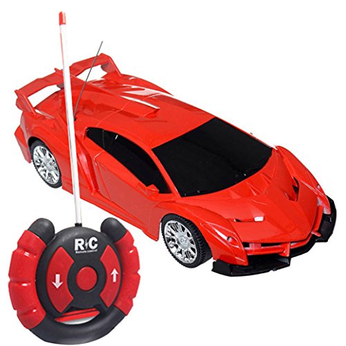 Amazemarket 19cm Random Color Baby Kids 1:24 Scale Supercar Car Model Radio Remote Control 2 Channels RC Toy Indoor Outdoor Playmate Gift Electronic Device Hand-eye Coordination (ransom color)