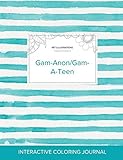 Image de Adult Coloring Journal: Gam-Anon/Gam-A-Teen (Pet Illustrations, Turquoise Stripes)