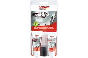 SONAX 1837575 KratzerEntfernerSet Lack (50 ml) zur manuellen Beseitigung von lokalen Kratzern und Schrammen aus Klarlacken