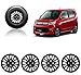 Auto Pearl-Premium Quality Car Full Black Wheel Cover Caps Black 13 inches Press Type Fitting For - Maruti Suzuki Wagon R New Model LXI RS.1649.00
