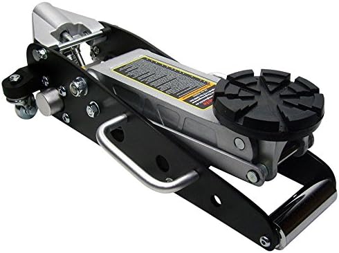 'Aluminium Racing Trolley Jack With Diameter 125 mm Base Plate and Frame with Black Rubber (SA) – 3 Year Guarantee *