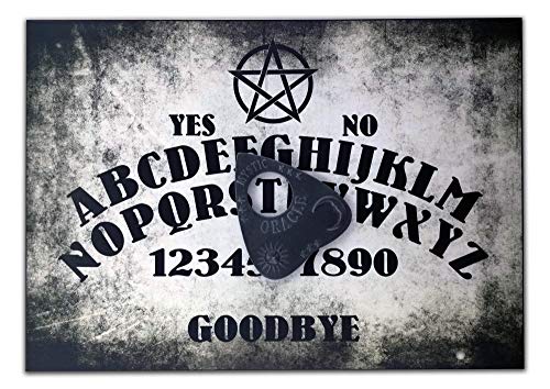 Handgefertigt aus Holz, A4, mit Pentagramm, Ouija Board, Set mit Allsehendes Auge Planchette, Ouija-Brett Pagan/Wicca-Design