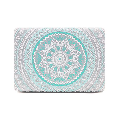 Case MacBook Pro 15 Retina Hülle Blau und weiß ,iCasso Medallion Design Ultra Slim Dünn Kratzfeste matt rutschfest Hartschale Kunststoff Schutzhülle Snap case für MacBook Pro 15 Zoll Retina (Modell: A1398) - 3