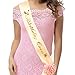 Price comparison product image KUMEED Birthday Queen Sash- Birthday Sash Champagne Gold with Flower for Women Birthday Gifts Party Favors Decorations and Supplies