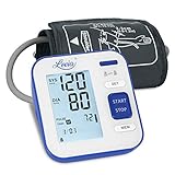 Blood Pressure Monitor for Upper Arm - LOVIA Accurate Automatic Digital BP Machine for Home Use & Pulse Rate Monitoring Meter with Cuff 22-40cm, 2×120 Sets Memory, LCD Backlight