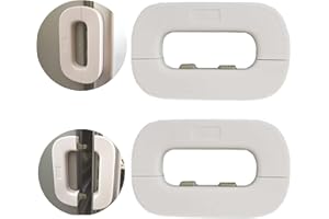 WUBAYI Lot de 2 verrous de réfrigérateur à sécurité enfant – Sans perçage adhésif 3M pour bébé et animal de compagnie, forte tenue universelle pour réfrigérateur/congélateur (mini/extérieur/toutes les