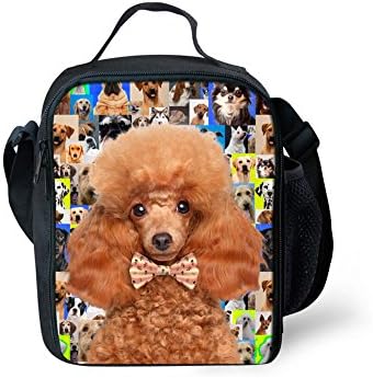YL Story 3D Animal Printed Children Tote Crossbody Lunch Bags Insulated Picnic Food Bag Pattern 6