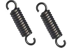 Qrity 2 PCS Extended Compressed Springs, Steel Replacement Springs, Dual Hook Tension Spring, Wire Diameter 0.08", OD 0.59", Free Length 2.76"