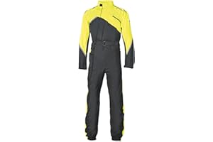 Held Monsun II 1-Teiler Motorrad Regenkombi, schwarz/gelb, L