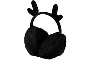 YJZQ Cache Oreilles Unisexe Protège-Oreilles rétractile Serre-tête pour Noël Cache-Oreille Aimable Elaphurus Cache-Oreilles Déguisement fête en Peluche Chaud